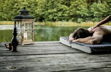 Фотографии Вилла с собственным бассейном Виллы Anahata Siedlisko&Spa г. Сейны (Польша) №83 Фото номера Вилла с собственным бассейном Виллы Anahata Siedlisko&Spa г. Сейны 83